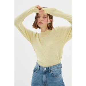 Trendyol Yellow Crop Knitwear Sweater