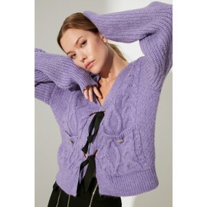 Trendyol Sweater - Purple - Regular