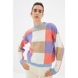 Trendyol Blue Jacquard Knitwear Sweater