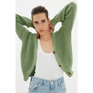 Trendyol Mint Knit Detailed Knitwear Cardigan