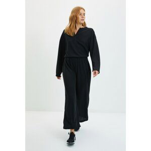 Trendyol Black Culotte Slim Knitted Sweatpants