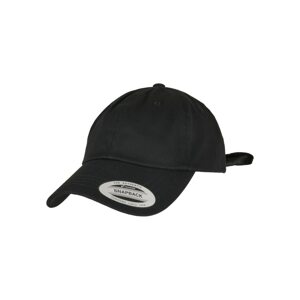 Satin Bow Dad Cap black