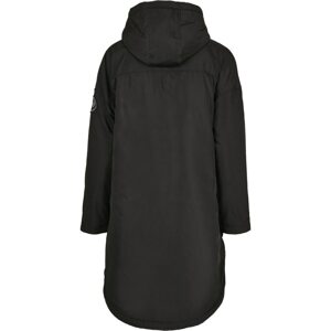 Ladies Long Oversized Pull Over Jacket Black