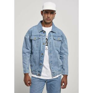 Southpole Script Denim Jacket Mid Blue