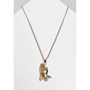 Gold Pray Hands Necklace