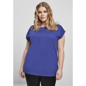 Women's T-shirt with extended shoulder blue-purple