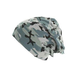 Printed Jersey Beanie grey camo/charcoal