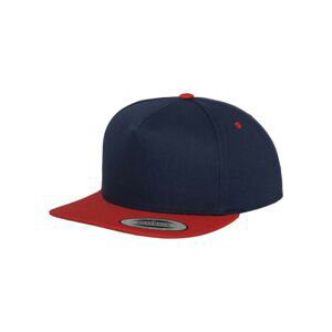 Classic 5 Panel Snapback nvy/red