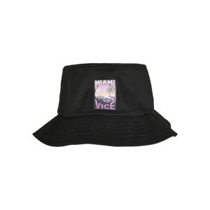 Miami Vice Print Bucket Hat Black One Size
