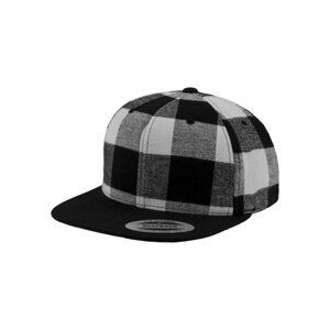 Checked Flanell Snapback blk/wht