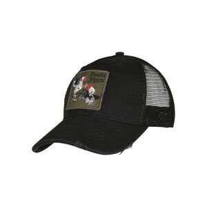 C&S WL Favela Fights Distressed Curved Trucker Cap Black/mc One Size