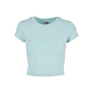 Ladies Stretch Jersey Cropped Tee Seablue