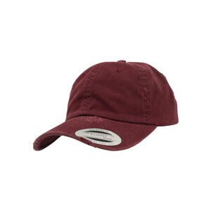 Low Profile Destroyed Cap maroon