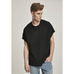 Cut On Sleeve Naps Interlock Tee black