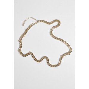 Gold necklace with a long base chain