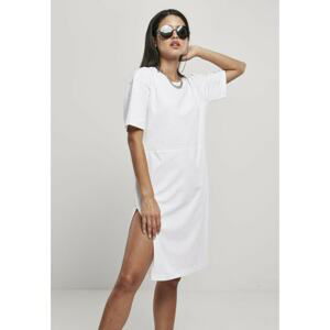 Women's Organic Oversized T-Shirt with Slit White