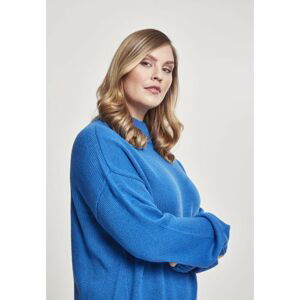 Ladies Oversize Turtleneck Sweater brightblue