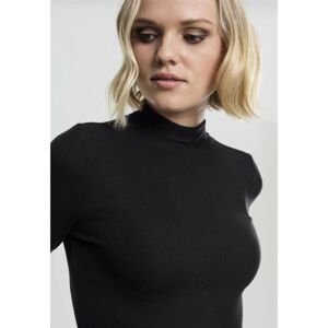Women's turtleneck with long sleeves in black