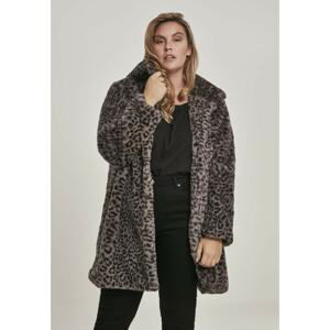 Ladies Leo Teddy Coat grey leo