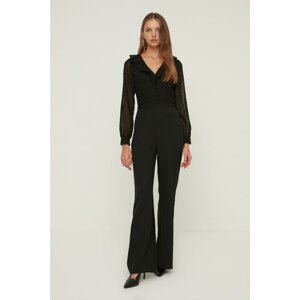 Trendyol Black Fabric Detailed Jumpsuit