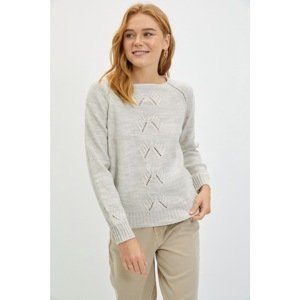 Trendyol Stone Openwork Knitwear Sweater