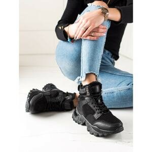 TRENDI INSULATED LACE-UP ANKLE BOOTS