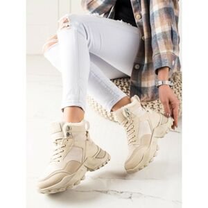 TRENDI INSULATED LACE-UP ANKLE BOOTS
