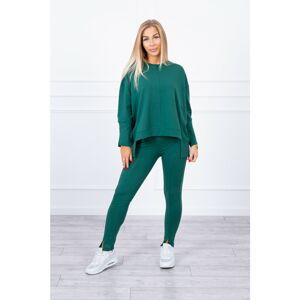 Complete with oversize blouse green