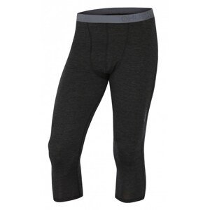 Men's 3/4 thermal pants HUSKY Merino black