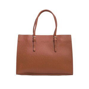 Brown city bag with handles