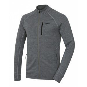 Men's merino wool sweatshirt Husky Alou M gray