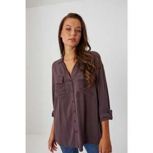 Shirt with pockets - brown