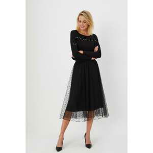 Polka dot tulle skirt