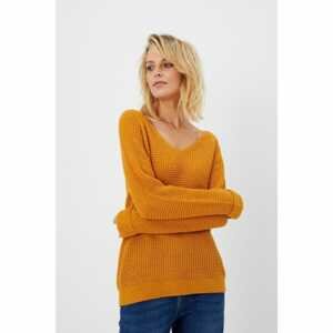 V-neck sweater - mustard