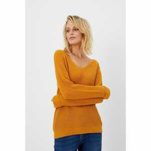 V-neck sweater - mustard