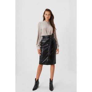 Skirt made of imitation leather