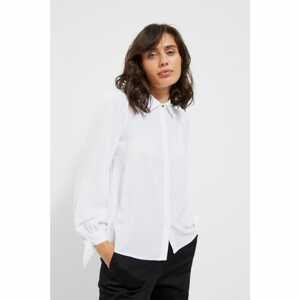 Classic shirt with puff sleeves