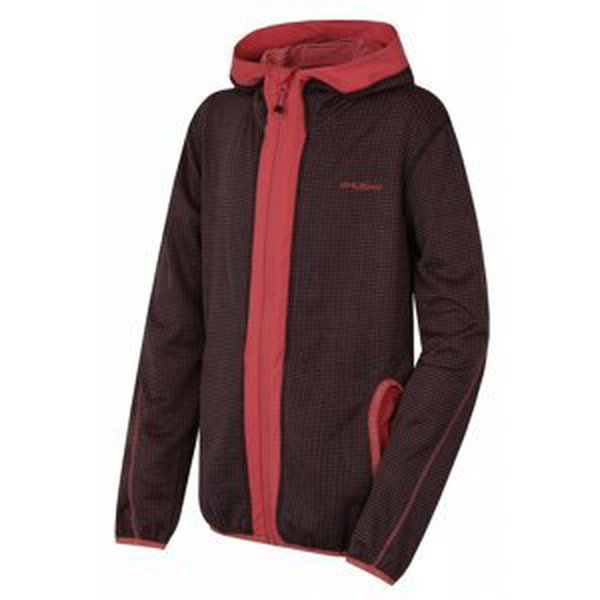 Children's hooded sweatshirt Artic Zip K tm. gray / th. burgundy