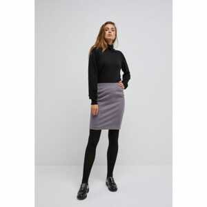 Pencil skirt with shiny thread