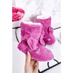 Children's Insulated Home Slippers Fuchsia Sleepyhead