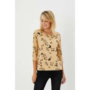 Cotton blouse with sequins