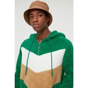 Trendyol Green Men's Regular Fit Faux Wool Sweatshirt