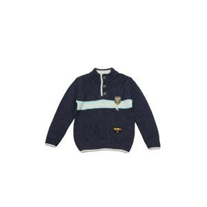 Trendyol Navy Blue Striped Boy Knitwear Sweater