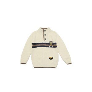 Trendyol White Striped Boy Knitwear Sweater