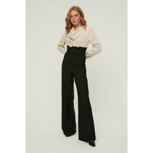 Trendyol Black Belted Collar Collar Jumpsuit