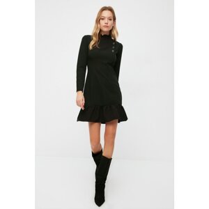 Trendyol Black Standing Collar Dress