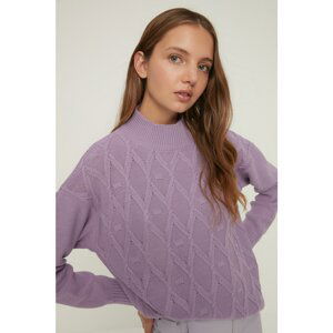 Trendyol Sweater - Purple - Regular