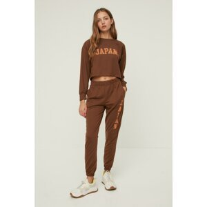 Trendyol Sweatsuit - Brown - Regular