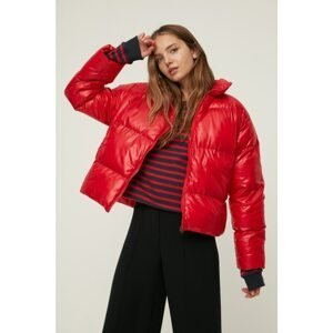 Trendyol Red High Collar Oversize Down Jacket