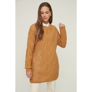 Trendyol Camel Crew Neck Knitwear Sweater
